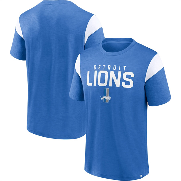 Men's Detroit Lions Blue/White Home Stretch Team T-Shirt